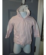 Aden + Anais Pink W/Polka Dots Zippered Hooded Jacket 9/12 Months Girl&#39;s - £13.20 GBP