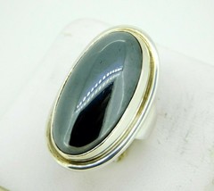 Large Georg Jensen Sterling Hematite Ring #46E (#J4458) - £629.13 GBP