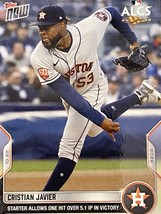 Cristian Javier* - 2022 MLB TOPPS NOW Card #1121 Houston Astros - ALCS Playoffs* - £6.02 GBP