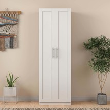 White 2-Door Cabinet: 4 Storage Spaces - $7,260.68 MXN