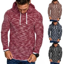 Men&#39;s Autumn Long Sleeve Hoodie Hooded Sweatshirt Top Tee Outwear Blouse - £27.96 GBP