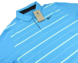Nike Dri-FIT Tiger Woods Striped Golf Polo Shirt Mens Size Large NEW DR5... - $64.95