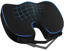 Memory Foam Seat Cushion for Tailbone Pain Relief - £68.78 GBP