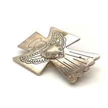 Vintage Signed Carolyn Pollack Sterling Silver Guardian Angel Brooch Pendant - £38.77 GBP