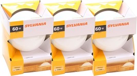 Sylvania 60W  Decorative Globe Light Bulb White G40 Vanity Fan - $24.72