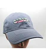Fishing With Feathers Gray Hat Cap Adjustable Fit Hook And Loop Closure - $291.12 MXN