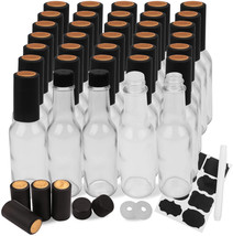 5Oz Clear Woozy Bottles With Shrink Capsules, Small Wine Bottles - £54.56 GBP