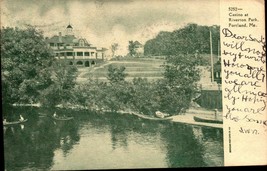 Vintage 1906 Undivided Back Postcard-CASINO At Riverton Park -PORTLAND Me Bk 39 - £4.70 GBP