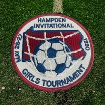 Vtg 1990 Hampden Invitational Girls Soccer Embroidered Patch - $5.00