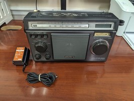 Vintage Sony ICF-6500W Dual Conversion Shortwave FM MW Radio W/ Strap - Tested - £186.17 GBP