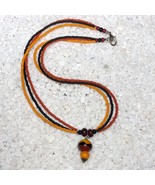 Handmade Beaded Necklace Choker Glass Bead - $276.80 MXN