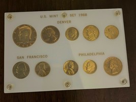 1968 gold plated mint set - still in original plastic frame.  20220034 - £21.89 GBP