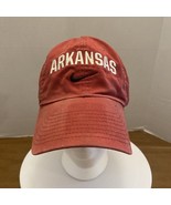 Dirty Distressed Nike Arkansas Razorbacks Hat Cap Red Strapback - $9.00