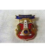 Vintage 1960&#39;s Taejon Korea Lions Club Pin Pinback RARE - $24.74
