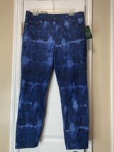 NWT Ralph Lauren LRL Women&#39;s Size 10 Jeans Premier Skinny Cropped Tie Dy... - $34.15 CAD