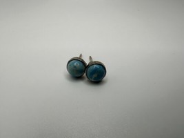 Vintage Sterling Silver Robbin’s Egg Stud Earrings 9mm - £11.61 GBP