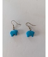 Southwestern Native American Turquoise Bear Earrings - $444.24 MXN