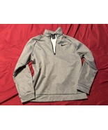 Nike Dri-FIT 1/4-Zip Fleece Pullover Gray Men’s Size L Training Sweatshirt - $27.44 CAD