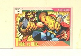Impel 1991 Marvel Super Heroes Card #122 Thor Vs Hulk - £3.16 GBP