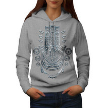 Wellcoda Ethnic Triangle Womens Hoodie, Pagan Eye Casual Hooded Sweatshirt - £28.63 GBP