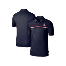 Arizona Wildcats Nike Men&#39;s Dri-Fit Coaches Performance Polo Shirt Navy Size S - £43.38 GBP