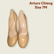 Designer Arturo Chiang nude color pumps, size 7M - £55.04 GBP