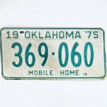 1975 United States Oklahoma Base Mobile Home License Plate 369-060 - $17.60 CAD