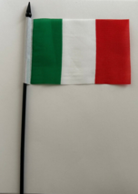 Italy Desk Flag 4&quot; x 6&quot; Inches Italian - $6.30