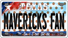 Mavericks Fan Texas Novelty Mini Metal License Plate Tag - £11.70 GBP