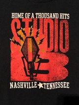 Vintage STUDIO B NASHVILLE, TN Logo Image Adult L Black Short Sleeve Sou... - $14.99