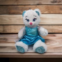 Build A Bear BAB Disney Frozen Elsa Stuffed Plush Bear 16” With Sparkle Dress - £9.40 GBP