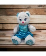 Build A Bear BAB Disney Frozen Elsa Stuffed Plush Bear 16” With Sparkle ... - $11.87