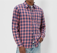 J.Crew Blue Pink Cotton Plaid Classic-Fit Button-Down Long Sleeve Shirt ... - $39.99