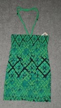 Womens Halter Tunic Jr Girls Mudd Braided Green Tie Dye Tank Top-size M - $8.91