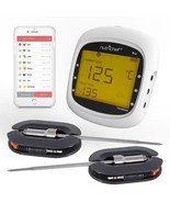 Pwirbbq80 Smart Bluetooth Bbq Grill Thermometer W/ Digital Display - £76.39 GBP
