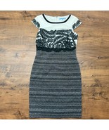 NWT $169 Antonio Melani Sz 4 Adara Cap Sleeve Lace Tweed Dress Workwear ... - $108.38 CAD