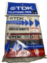 TDK Telephone Pack For Answering Machines ECD-60LU2T NEW! - $15.83