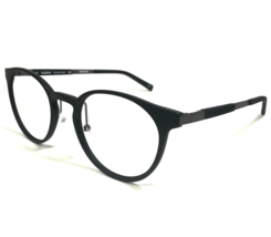 Flexon Eyeglasses Frames EP8006 002 Black Gunmetal Gray Round 50-20-145 - £66.80 GBP