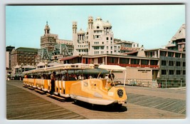 Atlantic City Postcard Marlborough Blenheim Hotel Tram Car Boardwalk Unposted - £6.01 GBP