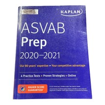 ASVAB Prep 2020-2021: 4 Practice Tests + Proven Strategies + Online (Kap... - $12.00