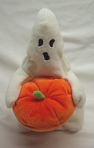 Ty Beanie Boos Halloween Ghoul Ghost With Pumpkin 7&quot; Bean Bag Stuffed Toy 2005 - £11.65 GBP