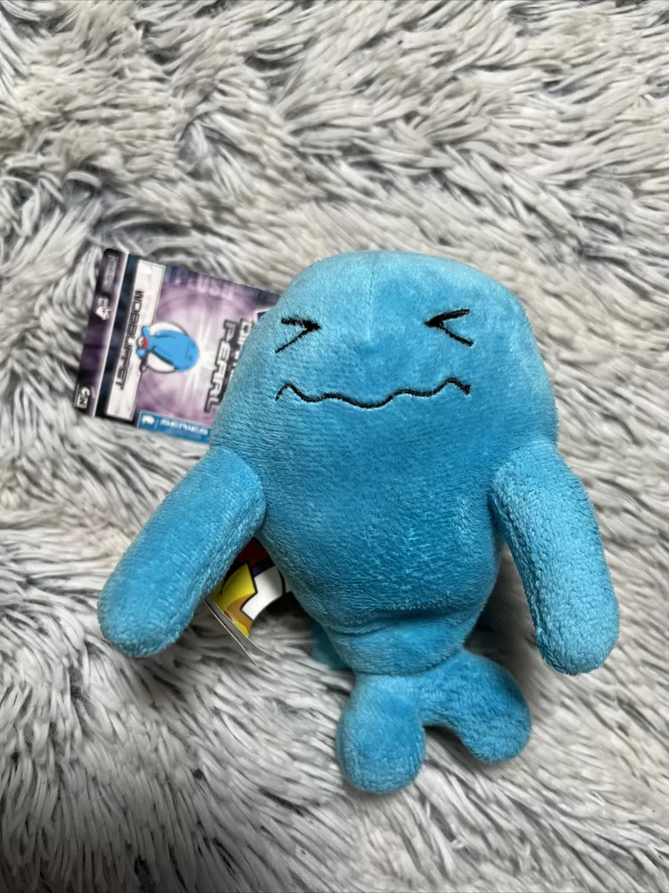 NEW 2007 Pokemon Diamond &amp; Pearl Wobbuffet 6&quot;&quot; Plush Doll Toy Jakks Paci... - £22.85 GBP