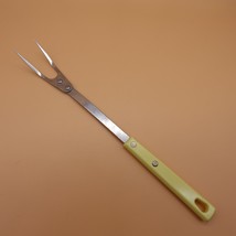 Vintage Meat Fork Royal Brand Sharp Cutter Cutlery Stainless Steel 12&quot; Y... - $13.97