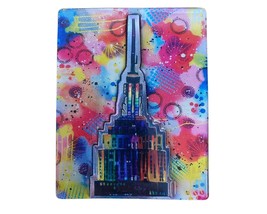 Empire State Building Paint Splat Raised Icon Fridge Magnet - £5.48 GBP