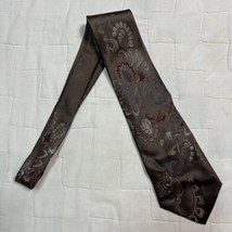 Windridge Neck Tie Adult Mens Brown Paisley Polyester 95% Necktie Maroon... - $9.49