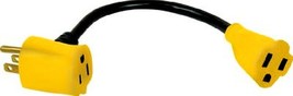 Convert AC Outlet to 2 PIGTAIL ADAPTER 14 awg Power Cord Jumper 1 to 2 P... - $21.11