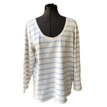 Nurture Long-Sleeve T-Shirt Striped Scoop-Neck Casual XL - $276.80 MXN