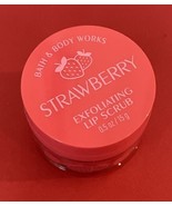 Bath &amp; Body Works Strawberry Scented Exfoliating Lip Scrub  .5 oz / 15g - $12.77