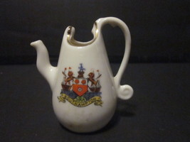 Vintage Coronet Ware Crested Ware Southampton Crest Tea Pot Miniature Vase - £7.82 GBP