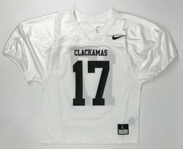 Nike Clackamas Oregon Core Football Jersey Youth Boy&#39;s L White Black 846332 - $31.68